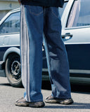 Patchwork Straight Leg Jeans with Belt | Inflation Streetwear INFLATION