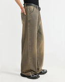 Brown Acid Wash Baggy Jeans | Inflation Streetwear INFLATION