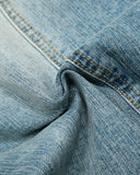 Washed Blue Bamboo Weave Baggy Jeans | Inflation Streetwear INFLATION