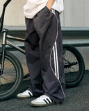 INFLATION Striped Side Wide Leg Track Pants INFLATION