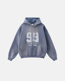 Graffiti Print Washed Fleece hoodie | Inflation Streetwear INFLATION