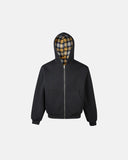 Yellow Plaid Reversible Zip-Up Hoodie | INFLATION Streetwear INFLATION