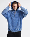 French Terry Washed Distressed Hoodies | Inflation Streetwear INFLATION