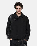 Metal Clasp Boxy Zip Up Jacket | Inflation Streetwear
