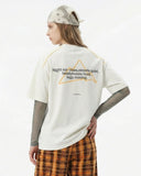 Glow-in-the-Dark Stitching Oversized T-Shirt | Inflation Streetwear INFLATION