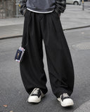 Black Striped Barrel Suit Pant | INFLATION Streetwear INFLATION