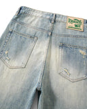 Distressed Ripped Straight-Leg Jeans | Inflation Streetwear INFLATION