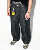 Cinch Back Bamboo Weave Jeans | Inflation Streetwear INFLATION