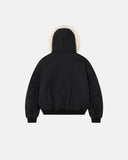 Leopard Faux Fur Lined Cropped Padded Jacket | Inflation Streetwear INFLATION