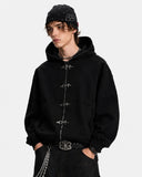 Metal Hook Boxy Zip Hoodie | Inflation Streetwear INFLATION