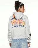 Boxy Graffiti Zip Up Hoodie | Inflation Streetwear INFLATION
