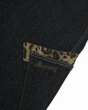 Leopard Patchwork Barrel Jeans | Inflation Streetwear INFLATION