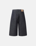 Button Detail Baggy Denim Jorts | Inflation Streetwear INFLATION