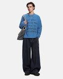 Script Graphic Waffle Long Sleeve T-Shirt | Inflation Streetwear