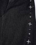 Studded Rhinestone Baggy Denim Jeans | Inflation Streetwear INFLATION