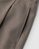 Pinstripe Pleated Tailored Shorts | Inflation Streetwear INFLATION