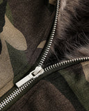 Camo Faux Fur Lined Bomber Jacket | Inflation Streetwear INFLATION