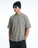 Embroidered Frayed Hem Oversized T-Shirt | Inflation Streetwear INFLATION
