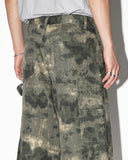 Washed Camo Cargo Longline Shorts | Inflation Streetwear INFLATION