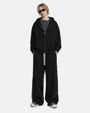 Raw Edge Boxy French Terry Hoodie Set | Inflation Streetwear