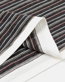 contrast rib hem detail on striped long sleeve tee