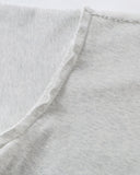 Raw Edge Boxy French Terry Hoodie Set | Inflation Streetwear