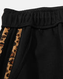 leopard side stripe waistband detail