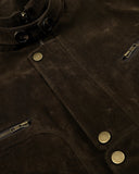 Cropped Suede Cotton Padded Jacket | Inflation Streetwear INFLATION