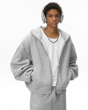 High Collar Fleece Double Zip-Up Hoodies | Inflation Streetwear INFLATION
