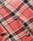 Distressed Gradient Plaid Shirt | Inflation Streetwear INFLATION