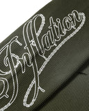 Distressed Ripped Script Graphic Waffle T-Shirt | Inflation Streetwear