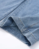 Cursive Print Barrel Jeans | Inflation Streetwear INFLATION
