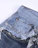 Raw Fray Distressed Wide Leg Jeans | Inflation Streetwear INFLATION