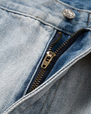 Light Wash Wide Leg Graphic Jeans | Inflation Streetwear