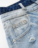 Dual Waist Ripped Baggy Jeans | Inflation Streetwear INFLATION