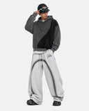 Washed Waffle Boxy Quarter Zip Hoodie | Inflation Streetwear