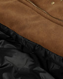 Horse Embroidery Suede Clasp Padded Jacket | Inflation Streetwear INFLATION