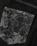 Baggy Denim Jorts with Embroidered Pocket | Inflation Streetwear INFLATION