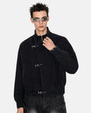 Metal Clasp Stand Collar Workwear Jacket | Inflation Streetwear