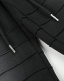 Faded Embroidered Script Barrel Sweatpants