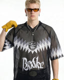 Graphic Mesh Oversized Jersey | Inflation Streetwear INFLATION