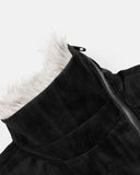 Faux Fur Asymmetric Zip Padded Jacket | Inflation Streetwear