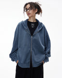 Acid Wash French Terry Zip Up Hoodies | Inflation Streetwear INFLATION