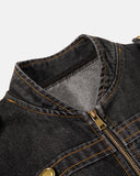 Napoleon-Inspired Washed Denim Jacket | Inflation Streetwear