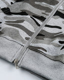 Cropped Camouflage Zip Up Hoodie | Inflation Streetwear INFLATION