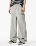 Deconstructed Distressed Barrel Jeans | Inflation Streetwear INFLATION