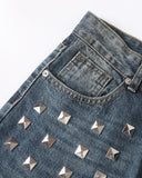 Studded Straight Leg Jeans | Inflation Streetwear INFLATION