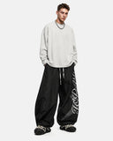 Crinkle Nylon Barrel Track Pants | Inflation Streetwear