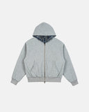 Reversible Plaid Cropped Hoodies | Inflation Streetwear INFLATION