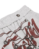 Printed Lace-Up Graphic Barrel Sweatpants | Inflation Streetwear